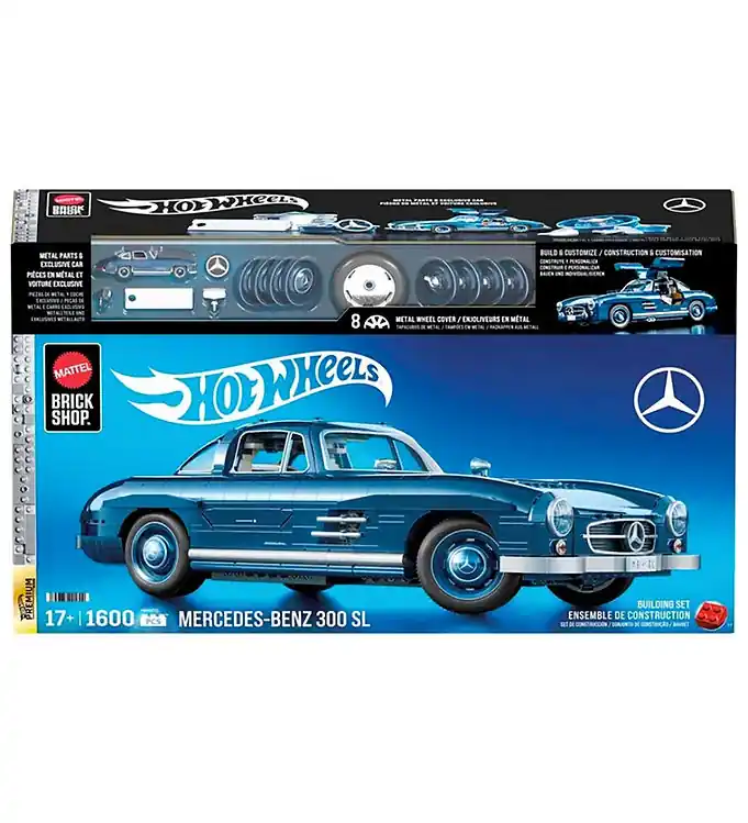 Hot Wheels Brick Shop Set - Premium Serie - Mercedes-Benz 300 p Veilige Betaling