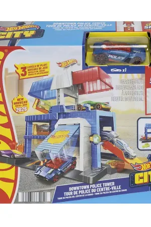 Hot Wheels Racebaan - City Downtown Police Station Premium