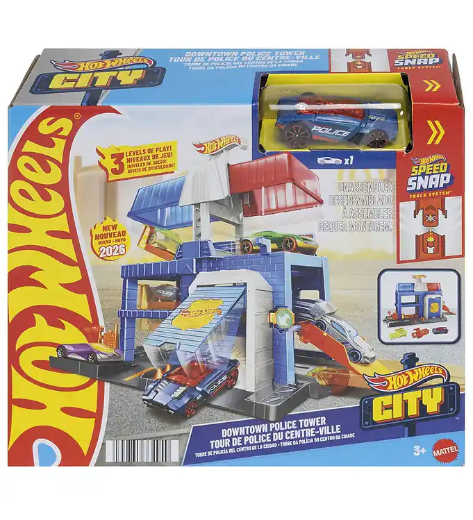 Hot Wheels Racebaan - City Downtown Police Station Premium