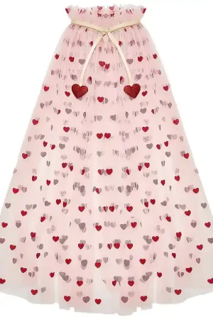 Mimi & Lula Cape - Tule - Heart Valentijnsdag Tijdelijk Beschikbaar