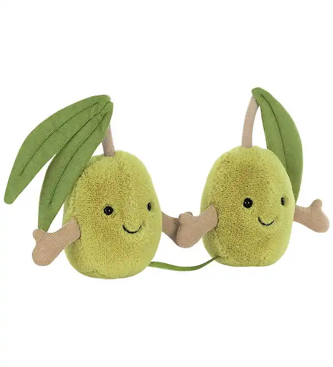 Jellycat Knuffel - 14x18 cm - Amuseables Paar olijven Aanbieding