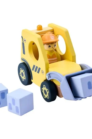 Hape Bulldozer - Het zoemende Bulldozer m. geluid Tijdelijk Beschikbaar