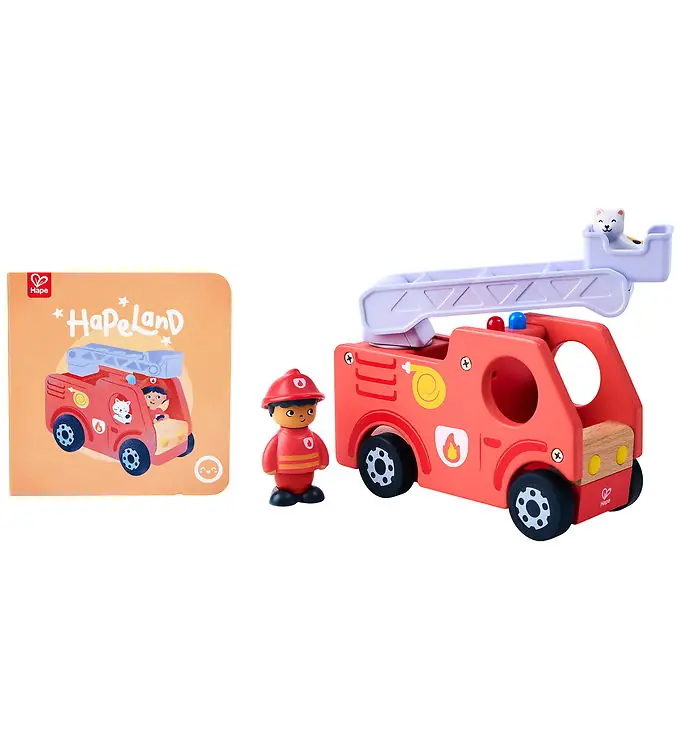 Hape Brandweerwagen - Het Brullende vier Truck m. Geluid Speciale Aanbieding