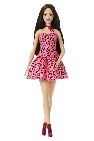 Weekendaanbieding Barbie Pop - 30 cm - Fashionista - Roze Leopard Brunette