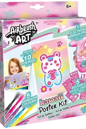 Airbrush Plush Posterset - Airbrush Art - Kawaii Flitsaanbieding
