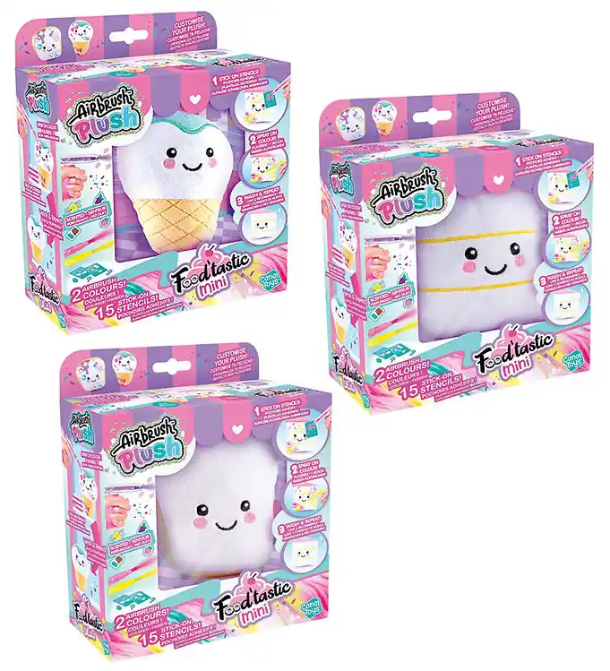 Airbrush Plush Knuffel - 10 cm - Food'Tastic Mini - Assorti Snelle Levering