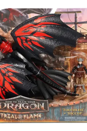 Dragons Speelgoed - 23 cm - Toothless & Hiccup Direct Beschikbaar