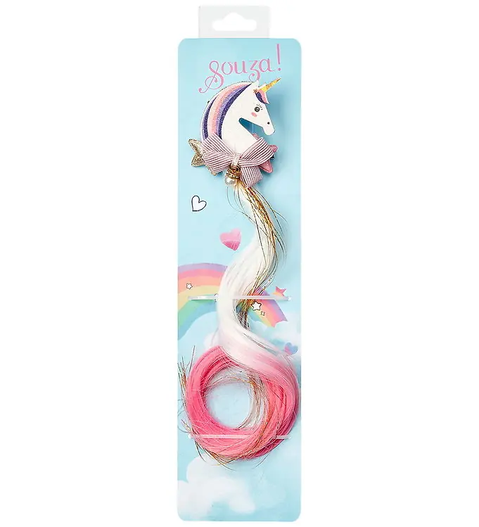 Direct Verzonden Souza Verkleedkleren - Haarclip m. Haar - Eenhoorn