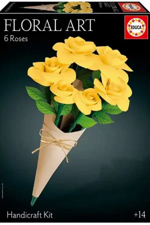 Educa Floral Art - 6 Yellow Roses Hete Deal