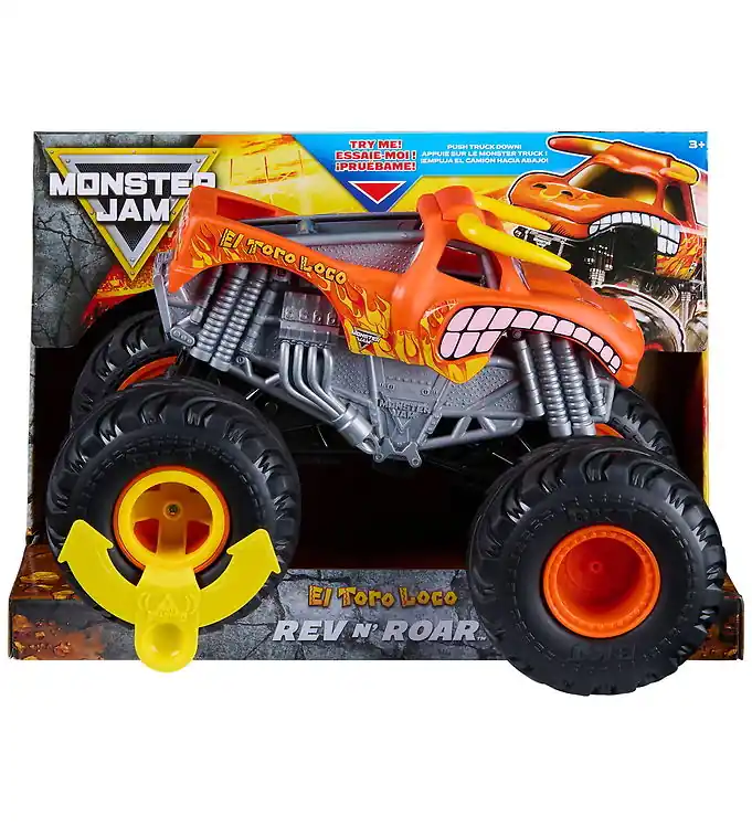 Monster Jam Truck - 1:18 - Rev N' Roar -El Toro Loco Alleen Vandaag