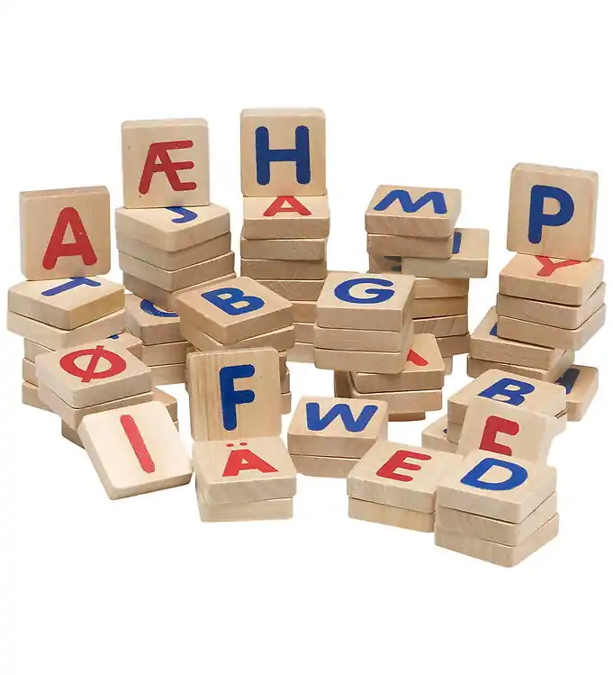 Krea Magneten - 67 st. - Hout - Grote Letters Lage Kosten