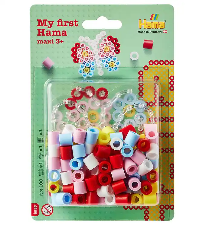 Hama Maxi Kralen - 100 st. + 1 Bord - Vlinder Dagaanbieding