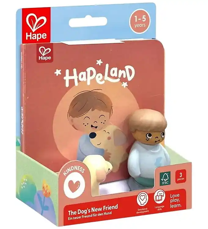 Aanbieding Hape Prentenboek m. Afbeelding - De nieuwe vriend van de hond