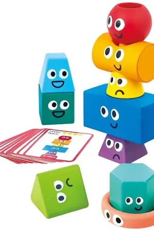 Goedkoop Hape Stapeltoren - 26 Onderdelen - Montessori Stapelblokken