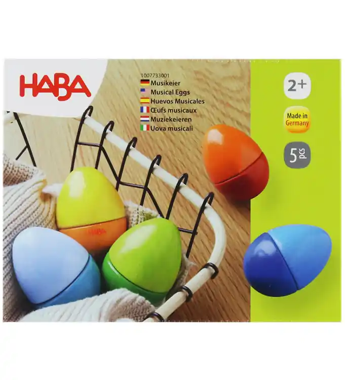 HABA Rammelende eieren - 5 st. - Muzikale eieren Exclusieve Aanbieding