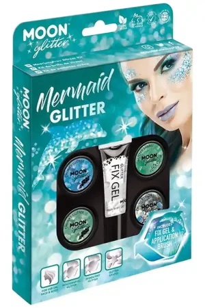 Alleen Vandaag Smiffys Gezichtsversiering - 6 Onderdelen - Maan Glitter - Zeeme