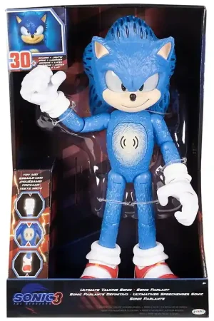 Sonic Speelgoedfiguur m. Geluid/Licht - 35 cm - Sonic 3 - Ultima Aanbieding