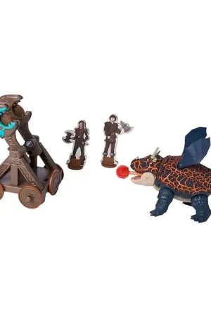 Finale Uitverkoop Dragons Speelgoed - 15 cm - Blazing Battles Catapult Blast Gronc