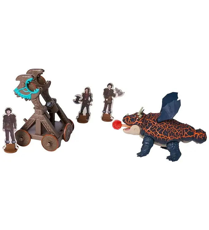 Finale Uitverkoop Dragons Speelgoed - 15 cm - Blazing Battles Catapult Blast Gronc