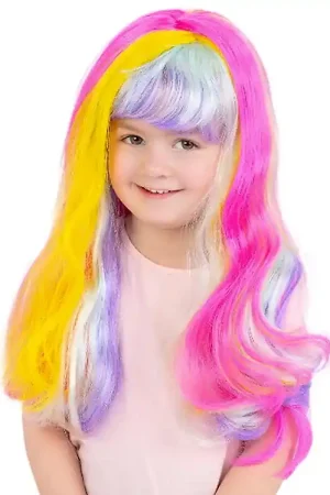 Smiffys Verkleedkleren - Pruik - Unicorn Rainbow Korting