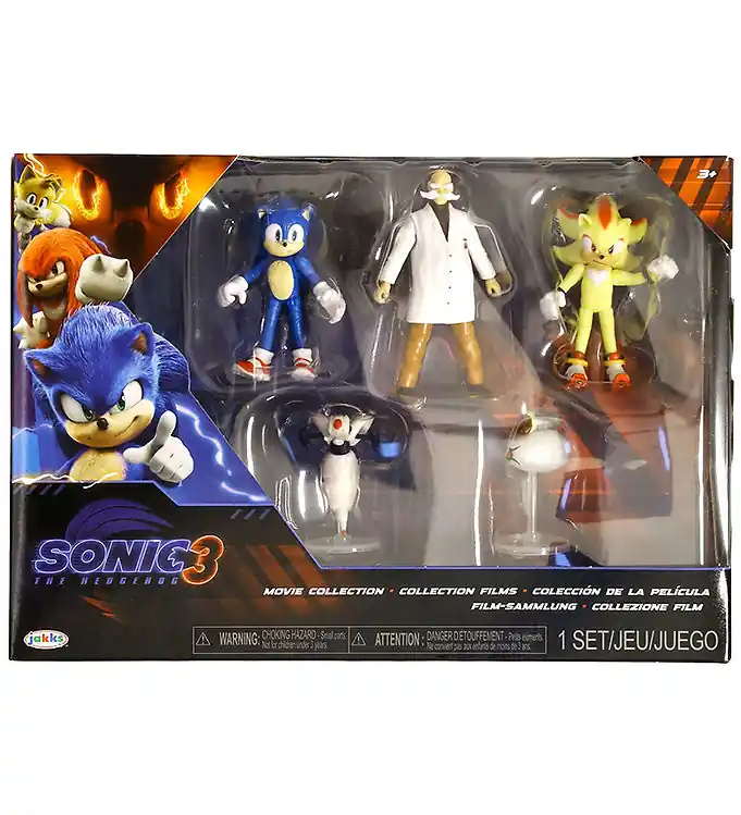 Sonic Speelgoedfiguren - Sonic 3 - 5 st. - Filmcollectie Dagaanbieding