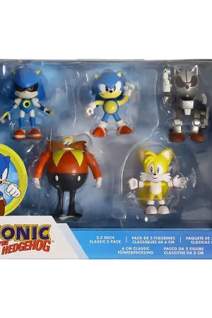 Sonic Speelgoedfiguurtjes - 6 cm - 5 st. - Classic+ Alleen Vandaag
