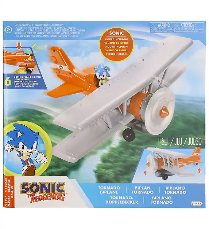 Sonic Vliegtuig m. Geluid - Tornado Dubbeldekker Aanbieding