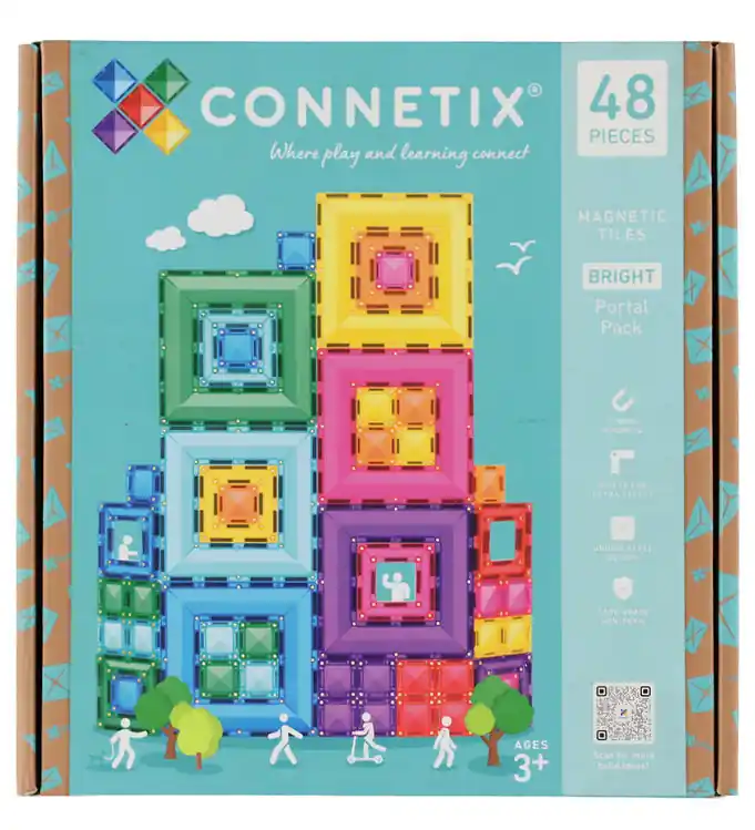 Connetix Magneetset - 48 Onderdelen - Bright Portal-pakket Rechtstreeks Van De Fabrikant