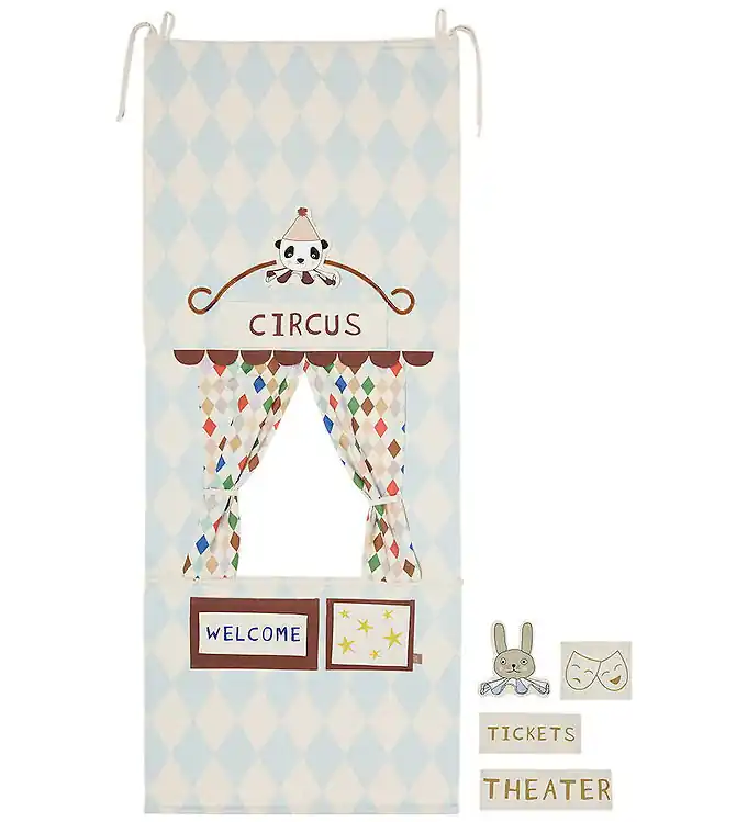 OYOY Speeldeur - 192 cm - Theater & Circus - Blauw Weekendaanbieding