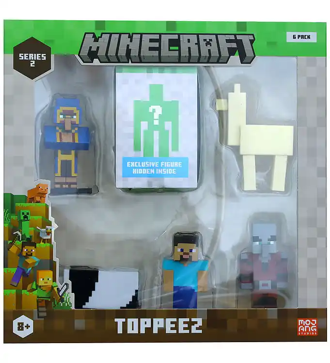 Minecraft Speelfiguren - 3D - 6 cm - 6-pack - Deluxe - Assorti Laatste Kans