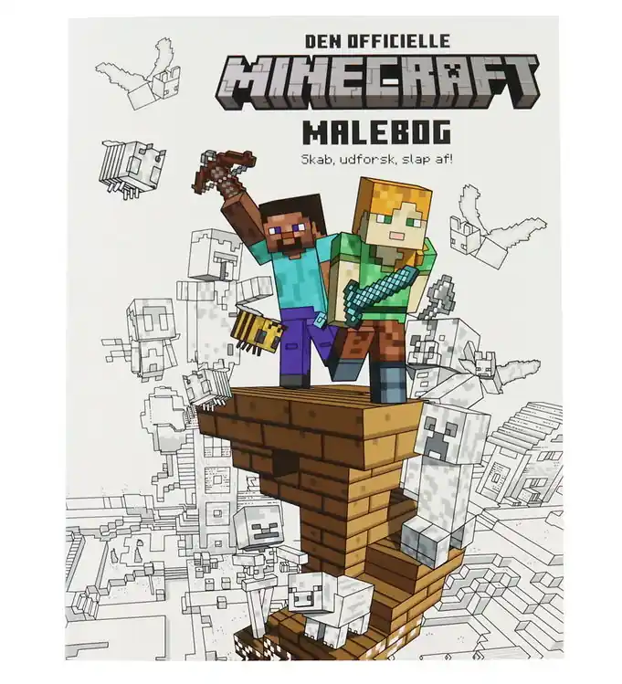Gereduceerde Prijs Forlaget Tukan Kleurboek - De officiële Minecraft Kleurboek