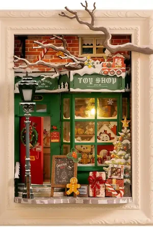 Laatste Versie Rolife Miniatuurdiorama - DIY - Santa's Speelgoedwinkel DP006 -