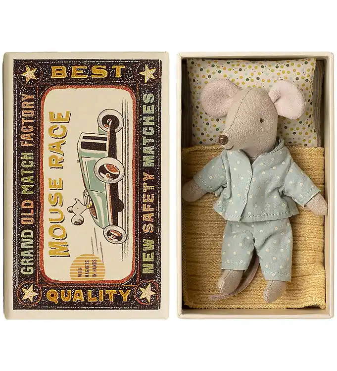 Maileg Muis - Kleine Broer in Matchbox Snelle Levering