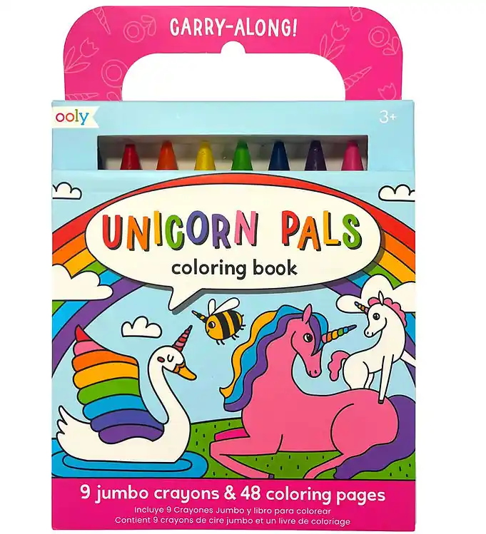Dagaanbieding Ooly Kleurpotloden m. Kleurboek - Carry Langs - Unicorn Vrienden