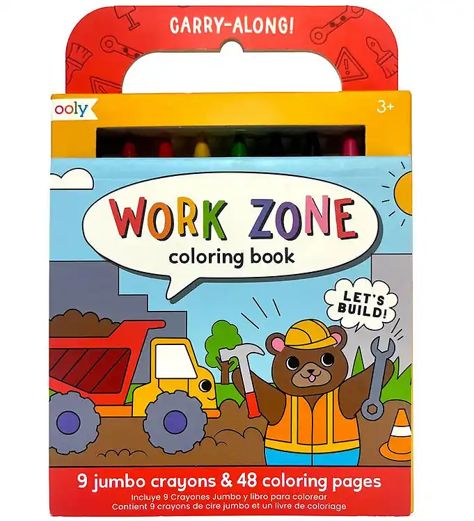 Superprijs Ooly Kleurpotloden m. Kleurboek - Carry Langs - Work Zone