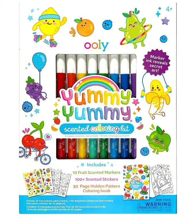 Hete Deal Ooly Markers m. Geur En Kleurboek - Yummy+ Yummy+