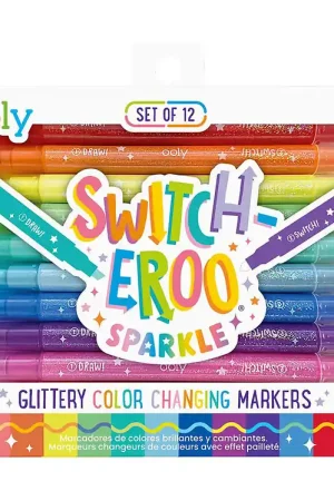 Alleen Vandaag Ooly Magische Markers - 12 stk - Schakelaar-Eroo m. Glitter