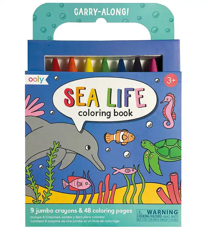 Gratis Retour Ooly Kleurpotloden m. Kleurboek - Carry Langs - Sea Life