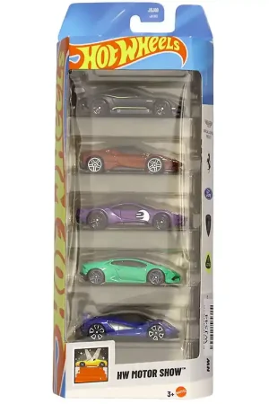 Hot Wheels Auto's - 5-pack - HW Motor Show Korting