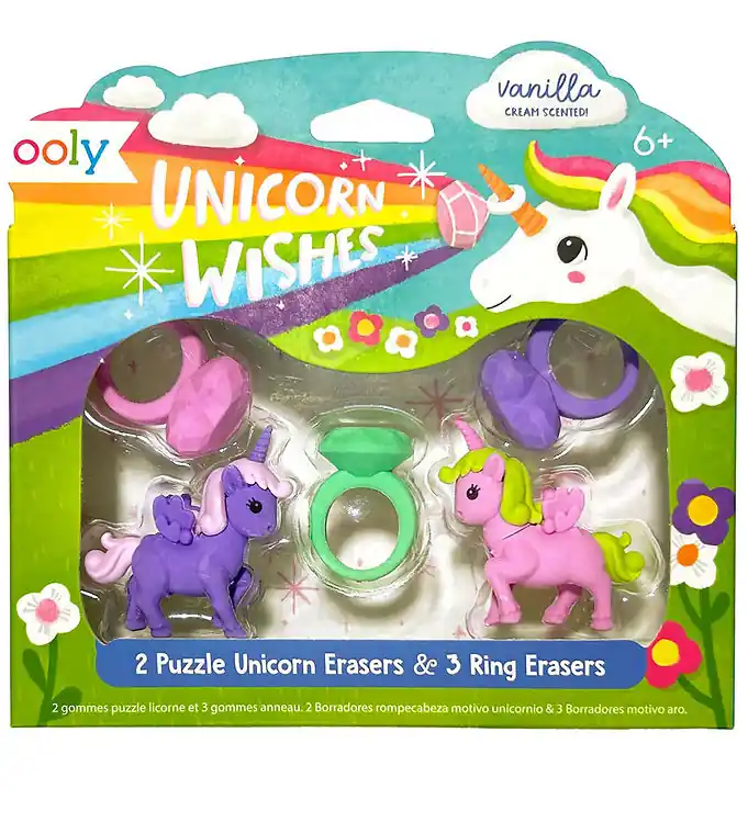 Ooly Gum m. Geur - 5 st. - Unicorn Wensen Vanilla Koopje