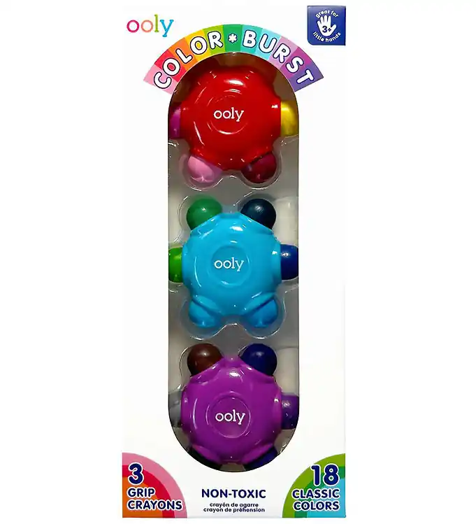 Alleen Vandaag Ooly Kleurpotloden - 3 st. - Easy Grip - Colour Burst