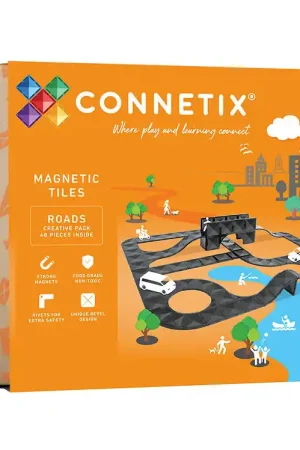 Connetix Magneetset - 48 Onderdelen - Creatief Wegenpakket Meest Verkocht