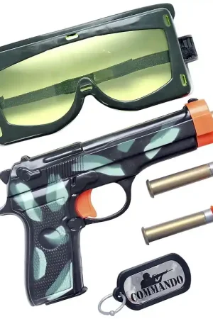 Smiffys Speelgoed - Militaire set - 6 Onderdelen Premium