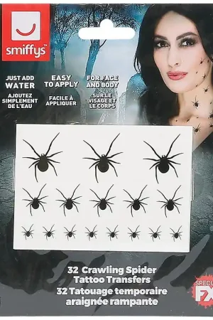 Koop Online Smiffys Tattoos - 32 st. - Kruipen Spider