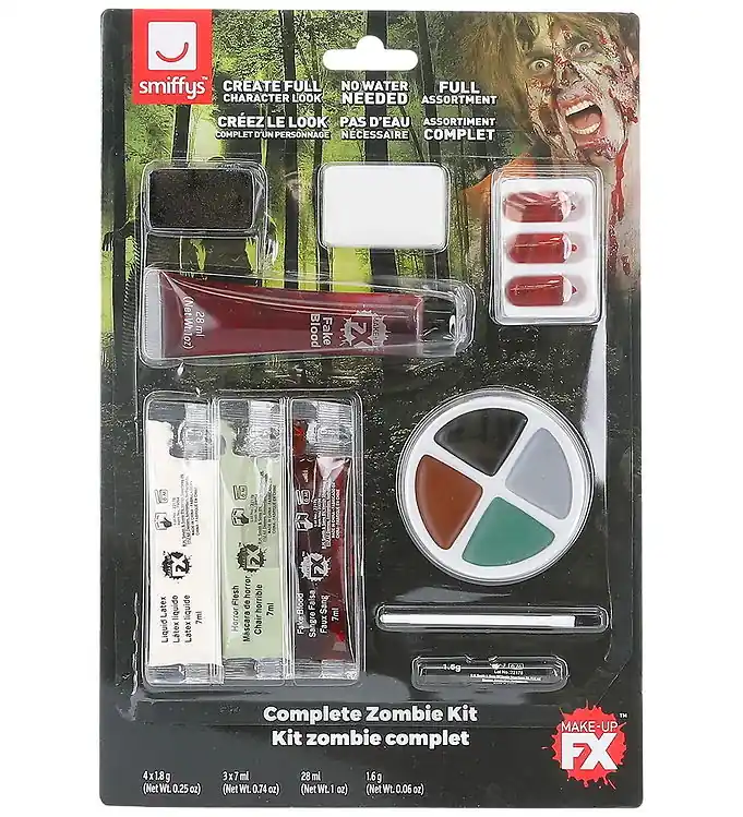 Betaalbaar Smiffys Schmink - Complete Zombie - Bruin/Groen
