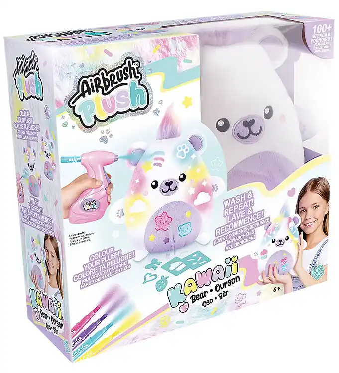 Aanbieding Airbrush Plush Knuffel - 23 cm - Kawaii Bear