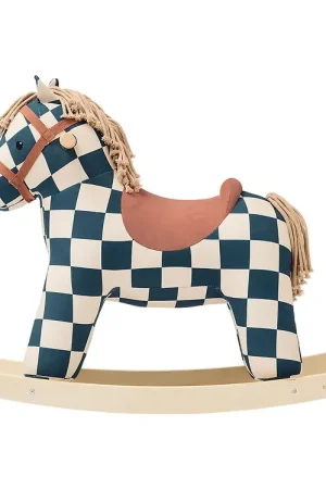 Kids Concept Schommelpaard - Mio - Wit/Zwart/Bruin Direct Verzonden