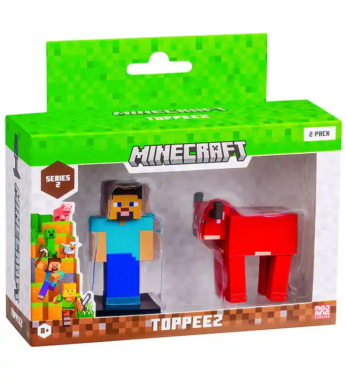 Actieprijs Minecraft Speelgoedfiguren - 3D - 2-pack - Assorti