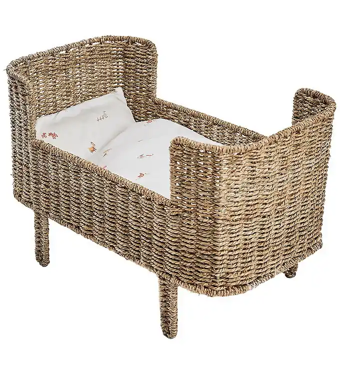 Merkproduct Smallstuff Poppenbed - Rosaline - Zeegras
