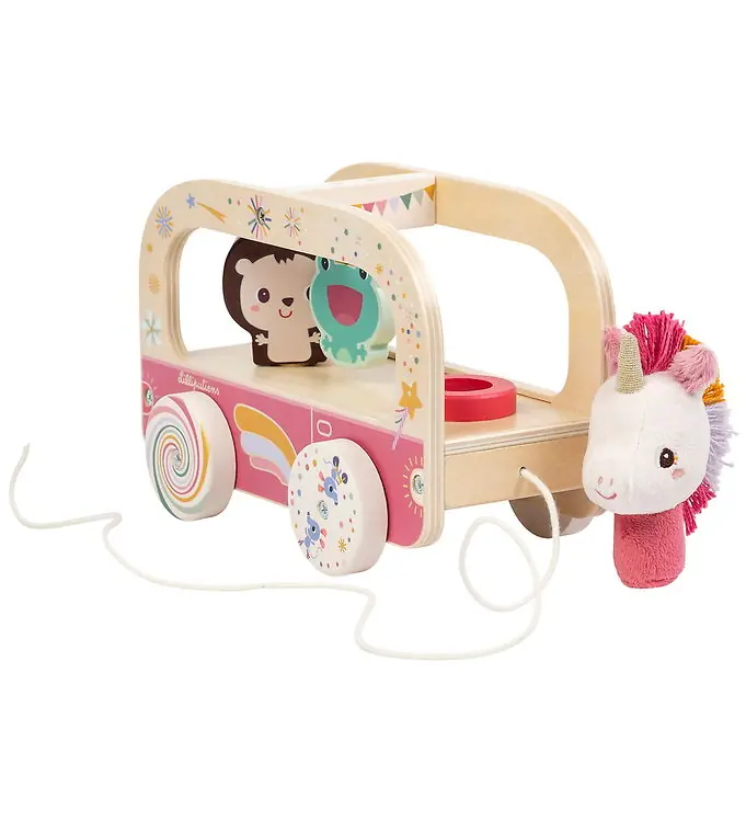 Lilliputiens Trekspeelgoed - Lena Magic Twist Bus Beperkt Aanbod